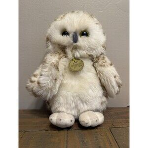 Miyoni Tots By Aurora White & Brown Owl 8.5" Plush Stuffed Animal NWT